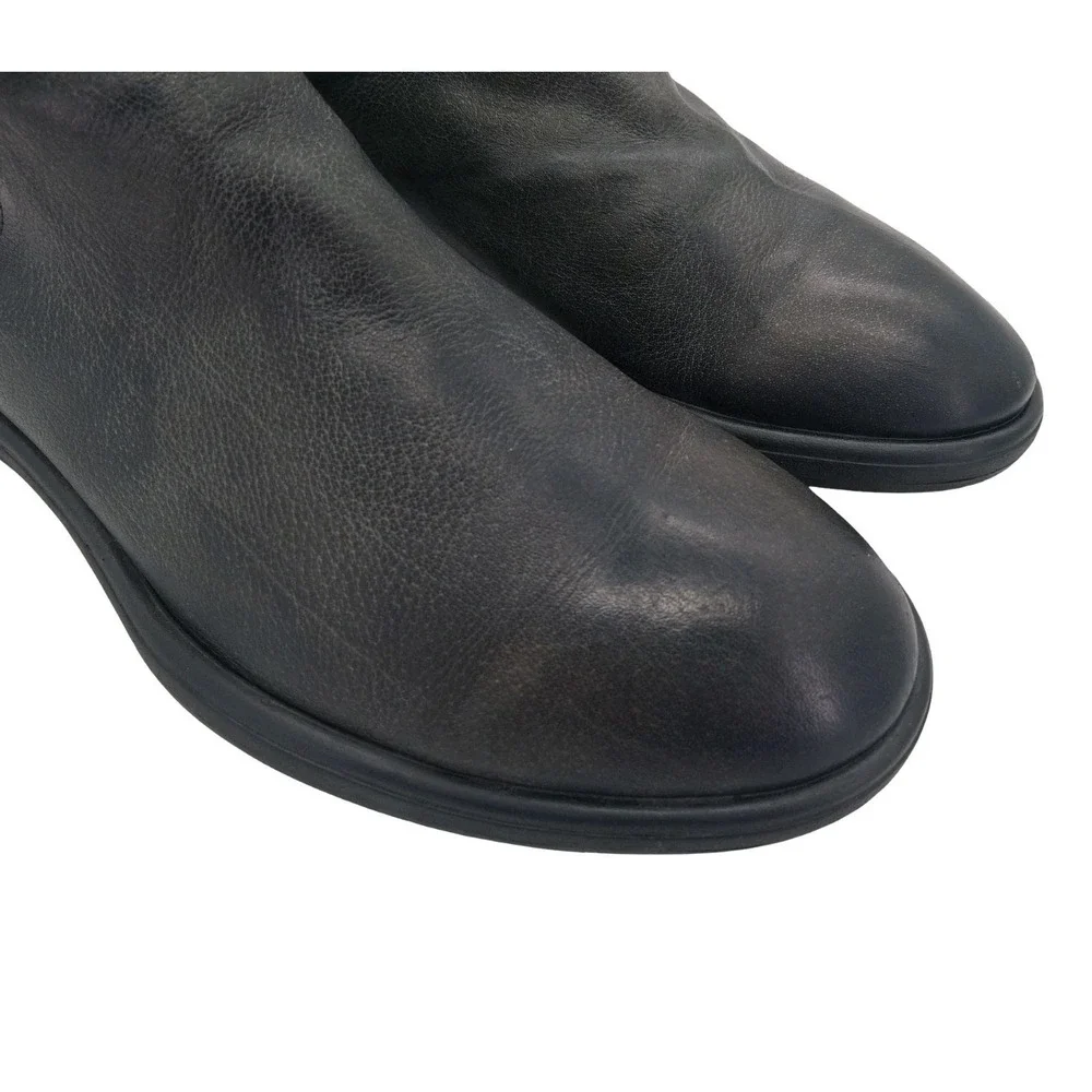 Sturlini Chelsea Boots Mens EU 42 US 9 Black Leather Ankle Casual Pull On Boots